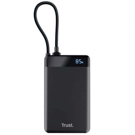 Trust Fiera Power Bank 10.000mAh con Cable USB-C Negro Trust Fiera Power Bank 10.000mAh con Cable USB-C Negro